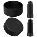 Linkidea 2 Pack Water Bottle Boot Compatible with Ello Cooper / Pop & Fill Bottle 40oz, Silicone Anti-Slip Bottle Bottom Sleeve Bumper Protector (Black)
