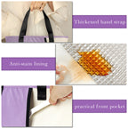 Linkidea Insulated Lunch Bag, Reusable Lunch Tote Bag with Zipper for Men & Women, Insulated Lunch Box Bag with Hand Strap Compatible with Bentogo, Iteryn, Bentoheaven, Ello, Natraprow (Purple)