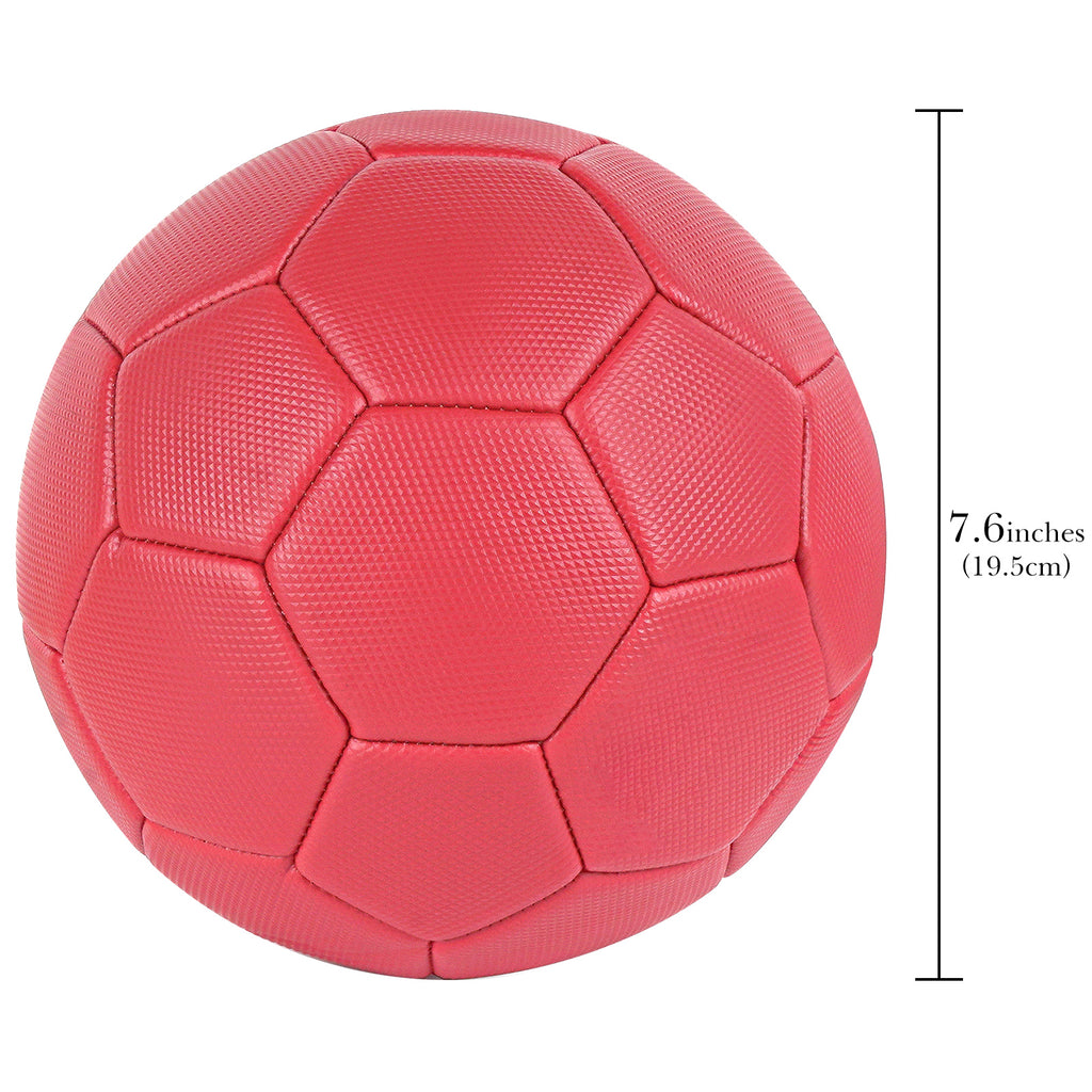 Linkidea Red Soccer Ball Size 4, Gift for Girls Sports & Outdoor Play