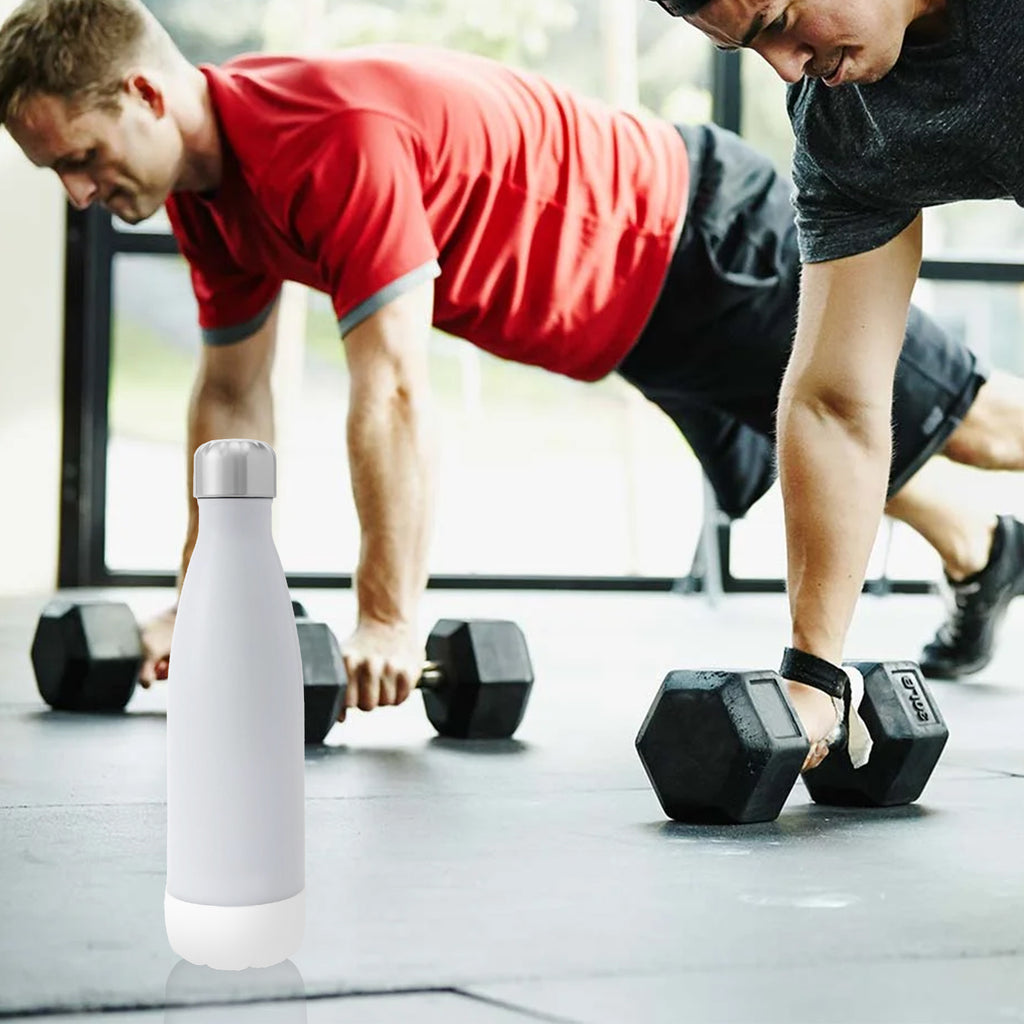 Linkidea 2 Pack Water Bottle Boot Compatible with 17oz ORIGINAL, BJPKPK, MIRA Cascade Cola Shaped Bottles, Silicone Bottle Bottom Sleeve Bumper Protector (White)