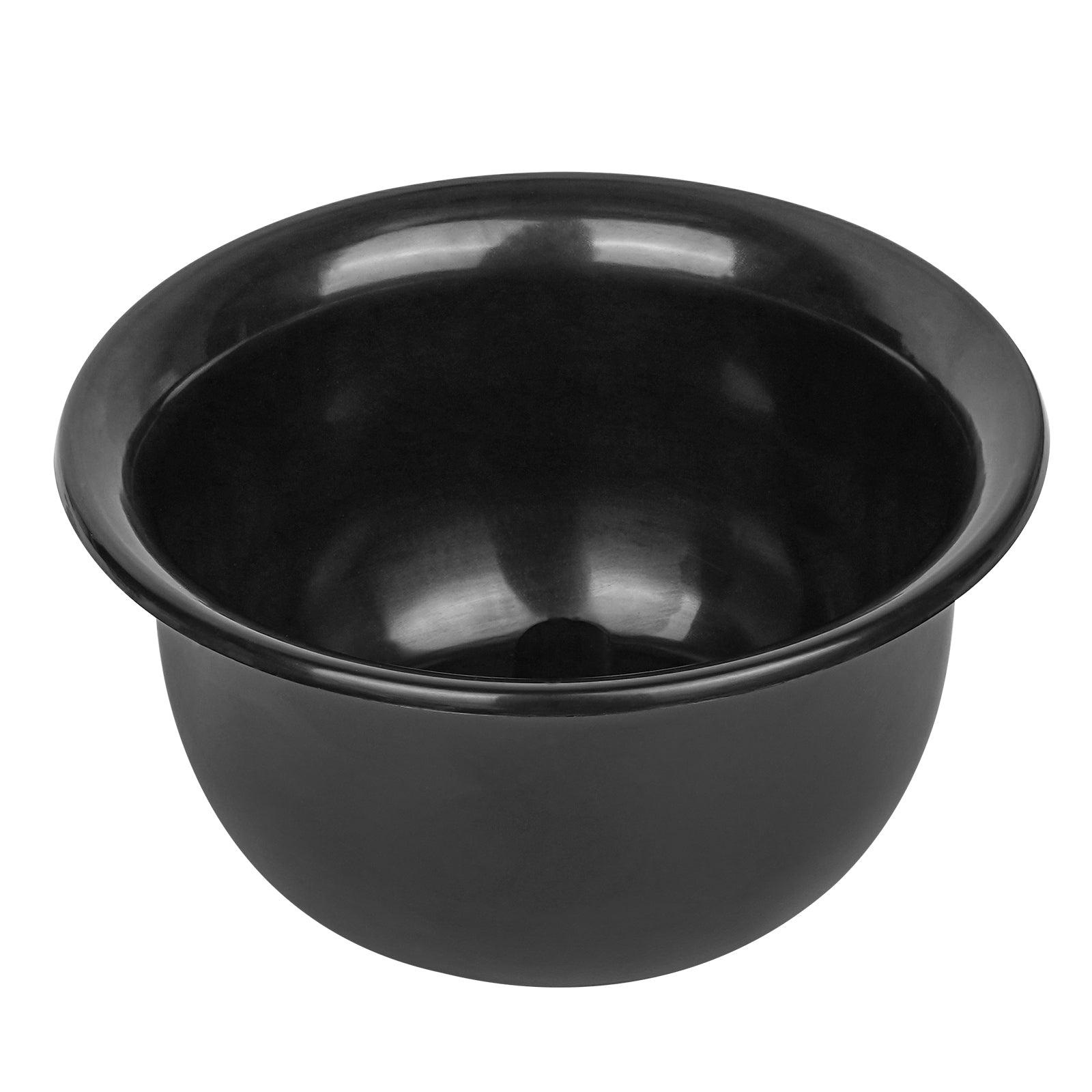 Linkidea Men's Shaving Soap Bowl, Internal Texture Whip Quick Rich & Thick Lather Shaving Bowl, Shaving Cup for Wet Shave (Black)