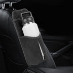 Linkidea Car Seat Side Large Water Bottle Holder Compatible with Owala FreeSip 24oz/32oz, Yeti Rambler 26oz/36oz, Auto Seat Large Car Bottle Hanging Storage Organizer with Mesh Pocket, Black