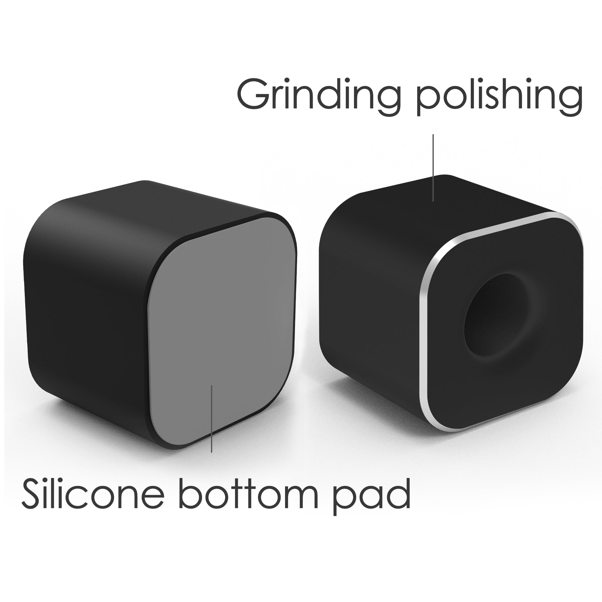 Linkidea 2 Pack Mini Toothbrush Holder, Aluminum Tooth Brush Stand Razor Holders for Bathroom Vanity Countertops, Office Penholder Pencil Stand Holders Organizer (Black)