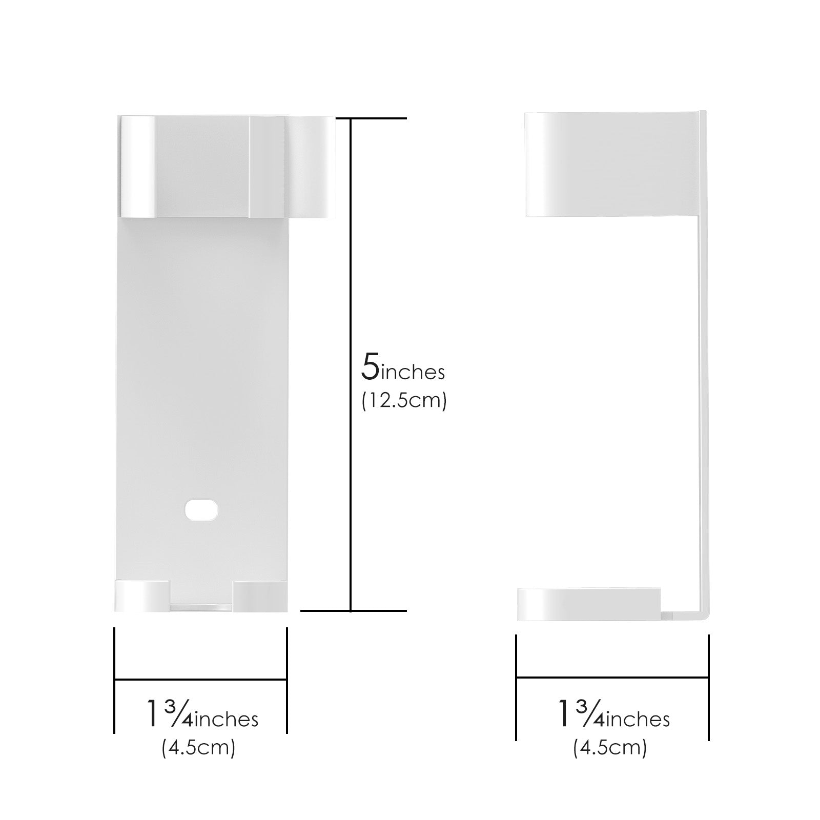 Linkidea 2 Pack Curling Iron Holder Wall Mount for Devices Diameter Under 1.38" (3.5CM), Hair Styling Tool Storage Organizer, Hairdressing Hanging Rack Stand for Flat Irons, Curling Wands (White)