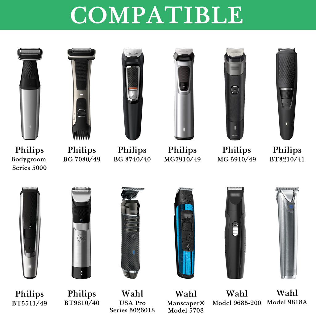 Linkidea Men's Groin & Body Trimmer Travel Case, Beard Grooming and Hair Clipper Storage Bag, Compatible with Philips Norelco Bodygroom Series 5000, BG7030/49, BG3740/40, MG7910/49 (Black)