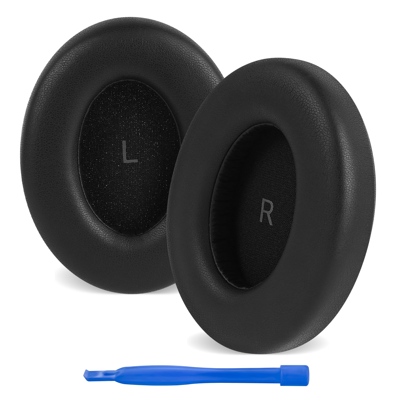 Linkidea Replacement Ear Pads for Sennheiser Momentum 4 Wireless Headphones (Protein Leather / Black)