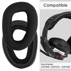 Linkidea Replacement Ear Pads for Sennheiser GSP 600, GSP 670, GSP 500 Professional Gaming, GSP 601, GSP 602 Headphones Ear Cushions (Hybrid Velour / Black)