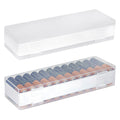 Linkidea 2 Pack Battery Organizer Storage Case, Single Battery Box Holds Batteries for 24 AA, Portable Samll Capacity Battery Caddy