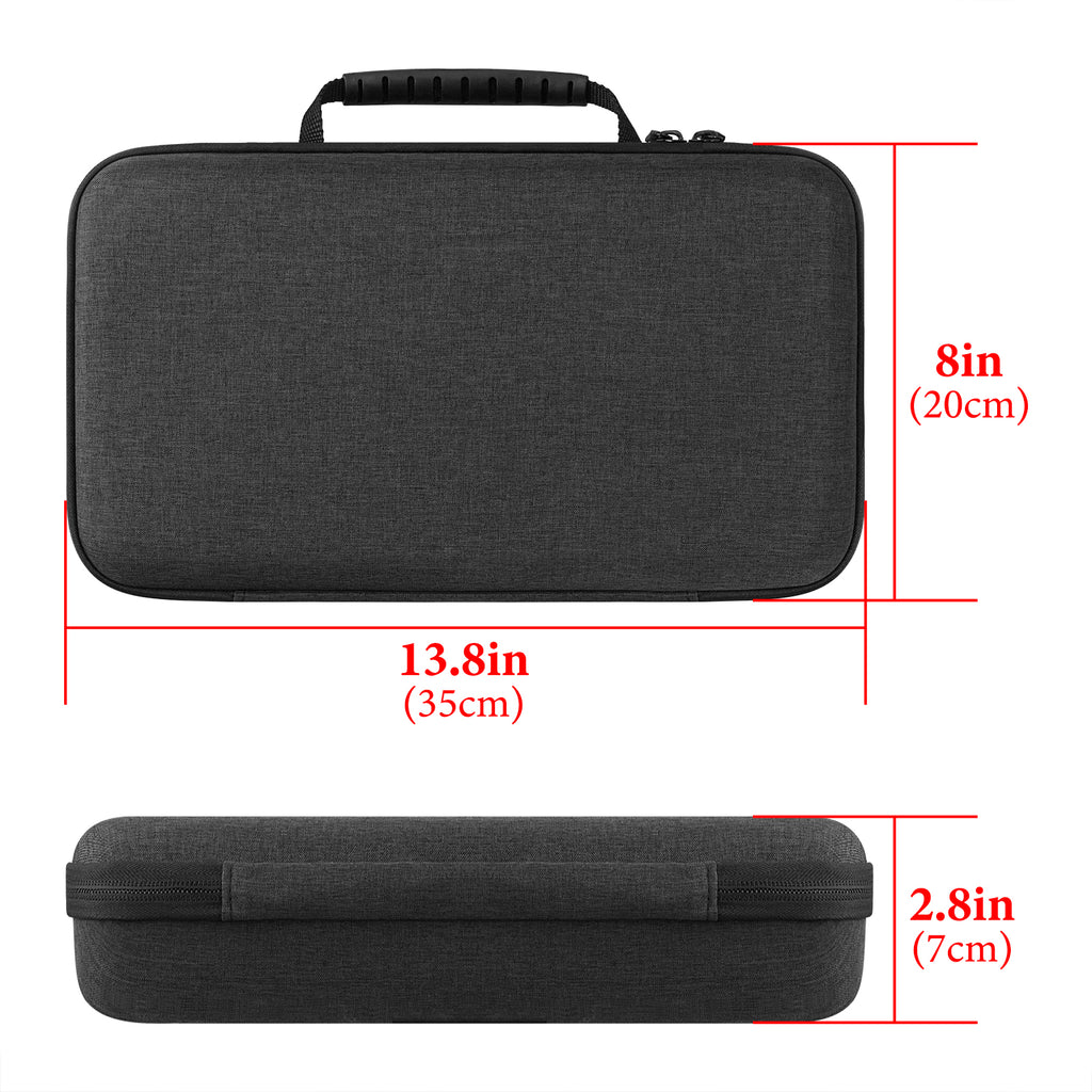 Linkidea Hardshell Case Compatible with Akai Professional MPK Mini MK3 - 25-Key Ultra-Portable USB MIDI Drum Pad and Keyboard Controller Protective Cover (Dark Grey)