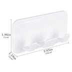 Linkidea 2 Pack Holder Razor, Shaver Stand for Shower Wall, Razor Holder Compatible with Gillette Fusion 5 Power, ProGlide Shield Power, Dorco (White)