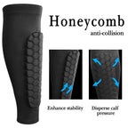Linkidea Honeycomb Soccer Shin Guard for Adult, Lightweight Soccer Shin Pad Sleeve, Breathable and Easy to Wear Soccer Protective Leg Pads (1 Pair / Black, L)