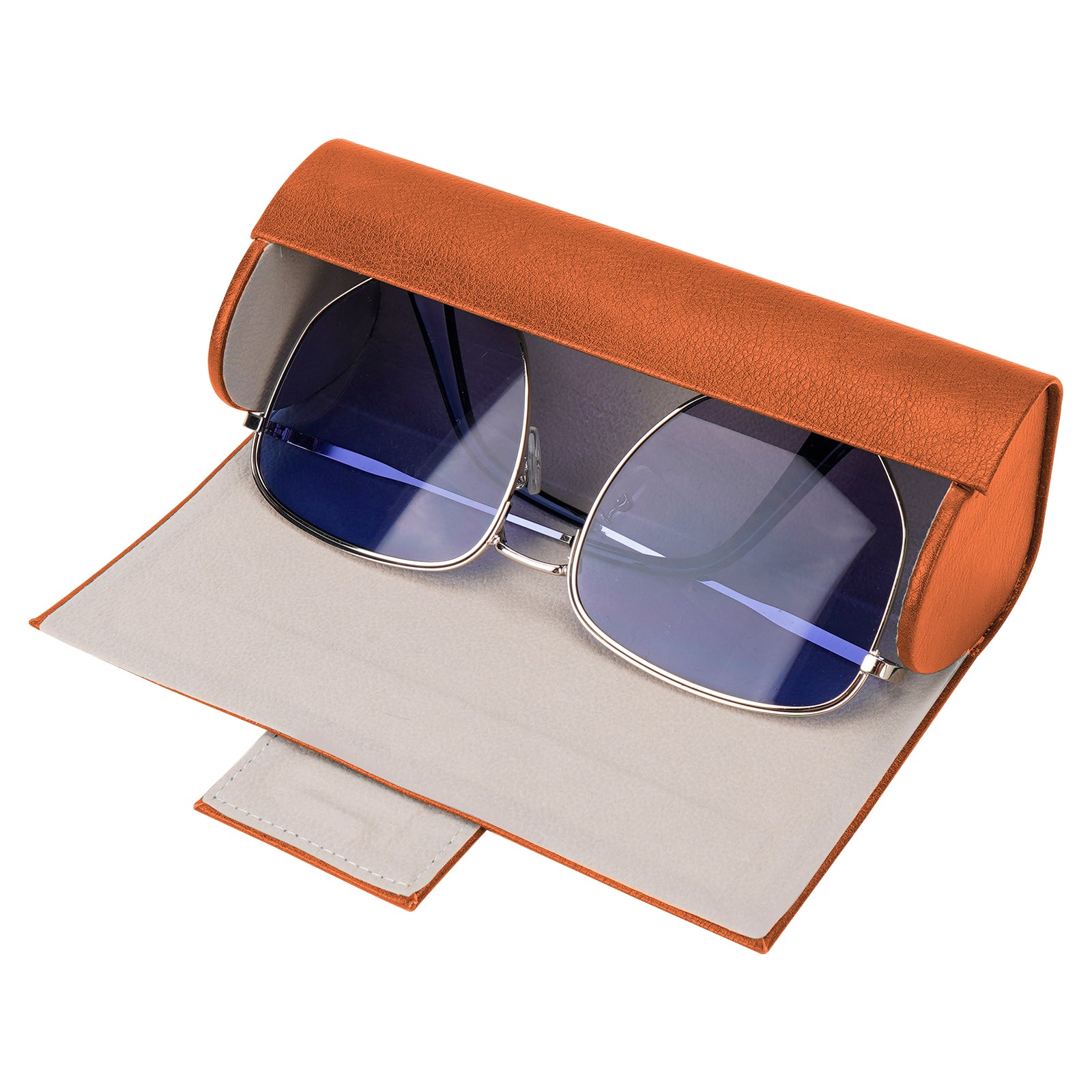 Extra Large Hard Shell Sunglasses Case, Oversized Eyewear Storage Organizer Compatible with Gucci GG0981S Prada PR 15W/PR 24Z Versace VE4473U/VE4478U/VE4479U (XL / Brown)