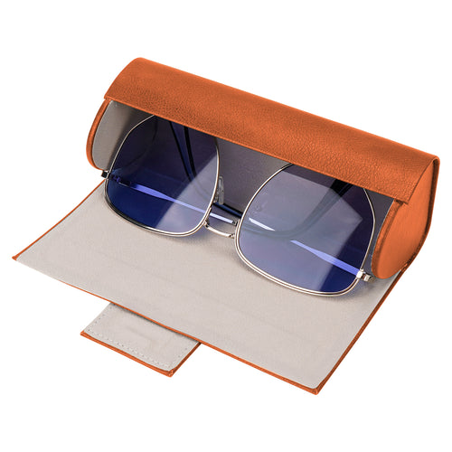 Extra Large Hard Shell Sunglasses Case, Oversized Eyewear Storage Organizer Compatible with Gucci GG0981S Prada PR 15W/PR 24Z Versace VE4473U/VE4478U/VE4479U (XL / Brown)