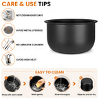 Linkidea Rice Cooker Inner Pot Replacement Compatible with Tiger JBV-A10U, JBV-10CU, Aluminum Nonstick Cooking Bowl