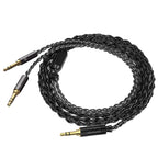Linkidea Upgrade 6N Audio Cable for HIFIMAN Edition XS, SUNDARA, Arya, HE400SE, Ananda, Denon AH-D7200 Headphones, 3.5mm to Dual 3.5mm Male Replacement Headphones Cord (4.9ft/1.5m)