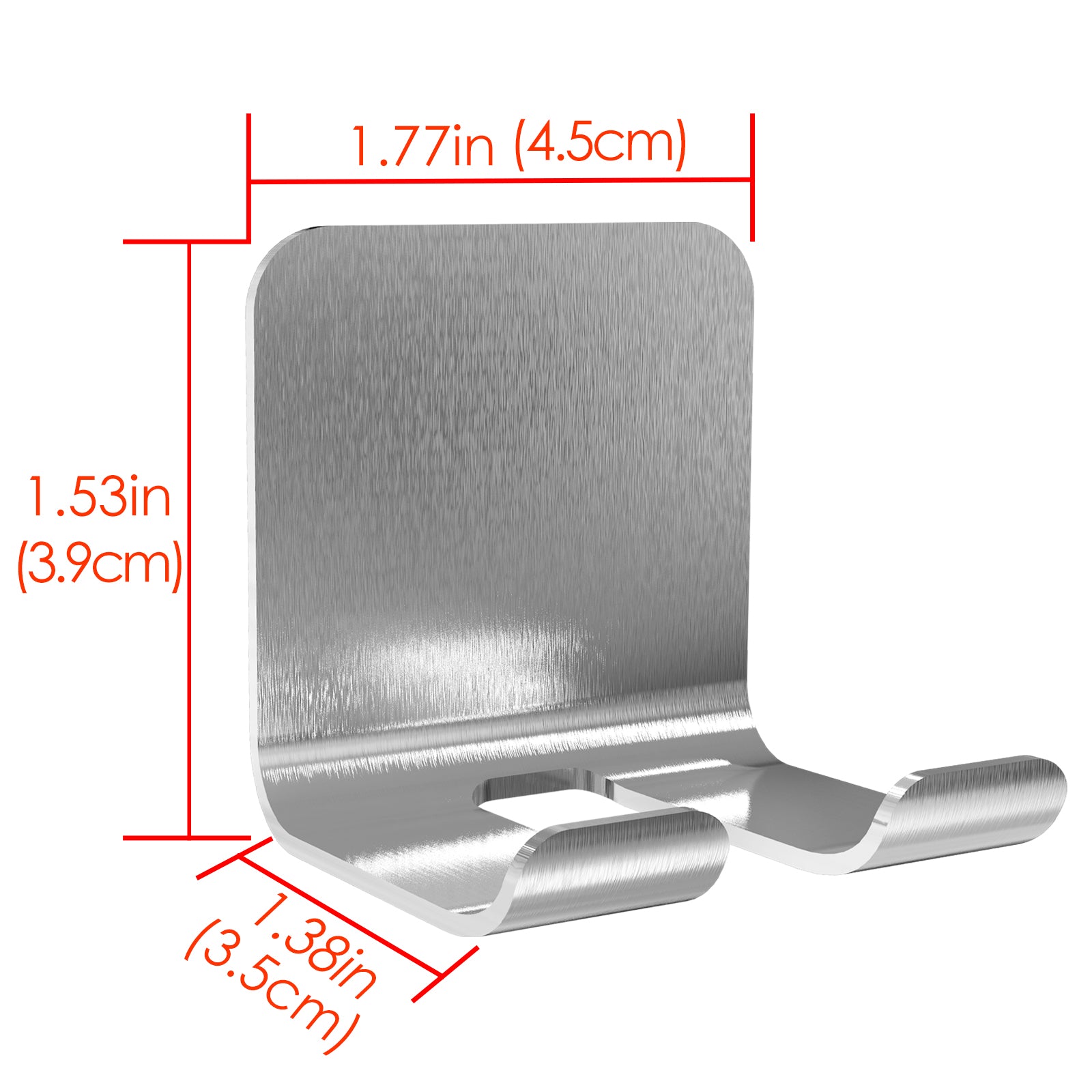 Linkidea 8 Pack Stainless Steel Shower Razor Holder Wall Mount, Self-Adhesive No-Drill Bathroom Shaver Hooks for Vikings Blade & Merkur Safety Razors (Silver)