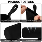 Linkidea Water Bottle Sleeve Compatible with Nalgene Sustain Wide / Narrow Mouth 32oz Bottles, Neoprene Bottle Cover Holder with Hand Strap (Black)