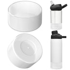 Linkidea 2 Pack Water Bottle Boot Compatible with CamelBak Eddy+20oz/25oz, Chute Mag 20oz/25oz, Carry Cap, Silicone Anti-Slip Bottle Bottom Bumper Protector (Clear White)