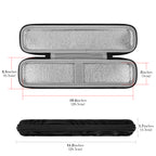 Linkidea Electric Toothbrush Travel Case with Waterproof Lining, Compatible with Oral-B iO Series, Smart 1500 Toothbrush, Philips Sonicare, Hard Shell Protective Brush Case (Black)