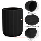 Car Cup Holder Sunglasses Stand, Extra Large Black Soft Silicone Eyewear Organizer with Plush Lined, Sun Shades Easy Access Storage, Scratch Protection