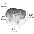 Linkidea 2 Pack Wall Mounted Razor Holder, Waterproof Shaving Stand Accessories, Compatible with Gillette Fusion 5, Labs with Exfoliating Bar, Dorco Pace 6 Pro, Harry's 5 Blade (Grey)