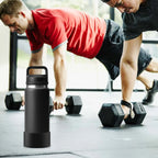 Linkidea Water Bottle Boot Compatible with YETI Rambler Bottle 26oz, Yonder 34oz, Silicone Anti-Slip Water Bottle Bottom Sleeve Cover Protector (Black / 2 Pack)