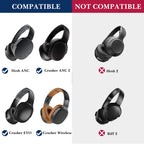 Linkidea Headphones Carrying Case Compatible with Skullcandy Crusher ANC/Evo/360, Hesh ANC, Venue, Replacement Protective Hard Shell Travel Bag (Black)