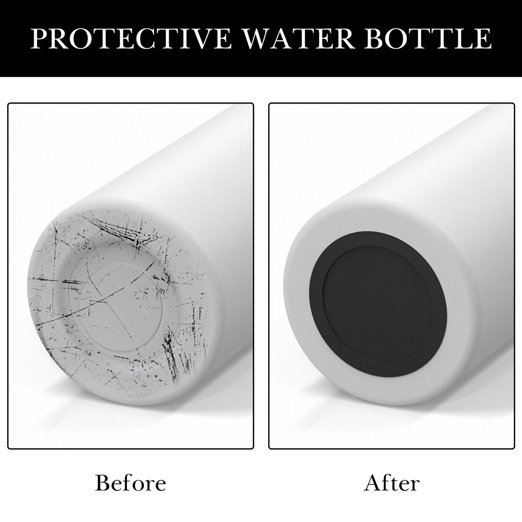 Linkidea 6 Pack Water Bottle Bottom Pad Compatible with Hydro Flask Wide/Standard Mouth 12/14/16/18/20/21/24oz, Silicone Anti-Slip Waterbottle Base Silencer Protector