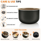 Linkidea Rice Cooker Aluminum Alloy Inner Pot Compatible with AROMA-ARC-954SBD, Nonstick Replacement Bowl (4 Cups Uncooked)