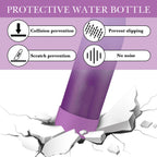 Linkidea 2 Pack Water Bottle Boot Compatible with 25oz S'well ORIGINAL, BJPKPK, Konokyo 25oz Cola Shaped Bottles, Silicone Bottle Boot Bottom Sleeve Cover Protector, Bottle Bumper (Purple)