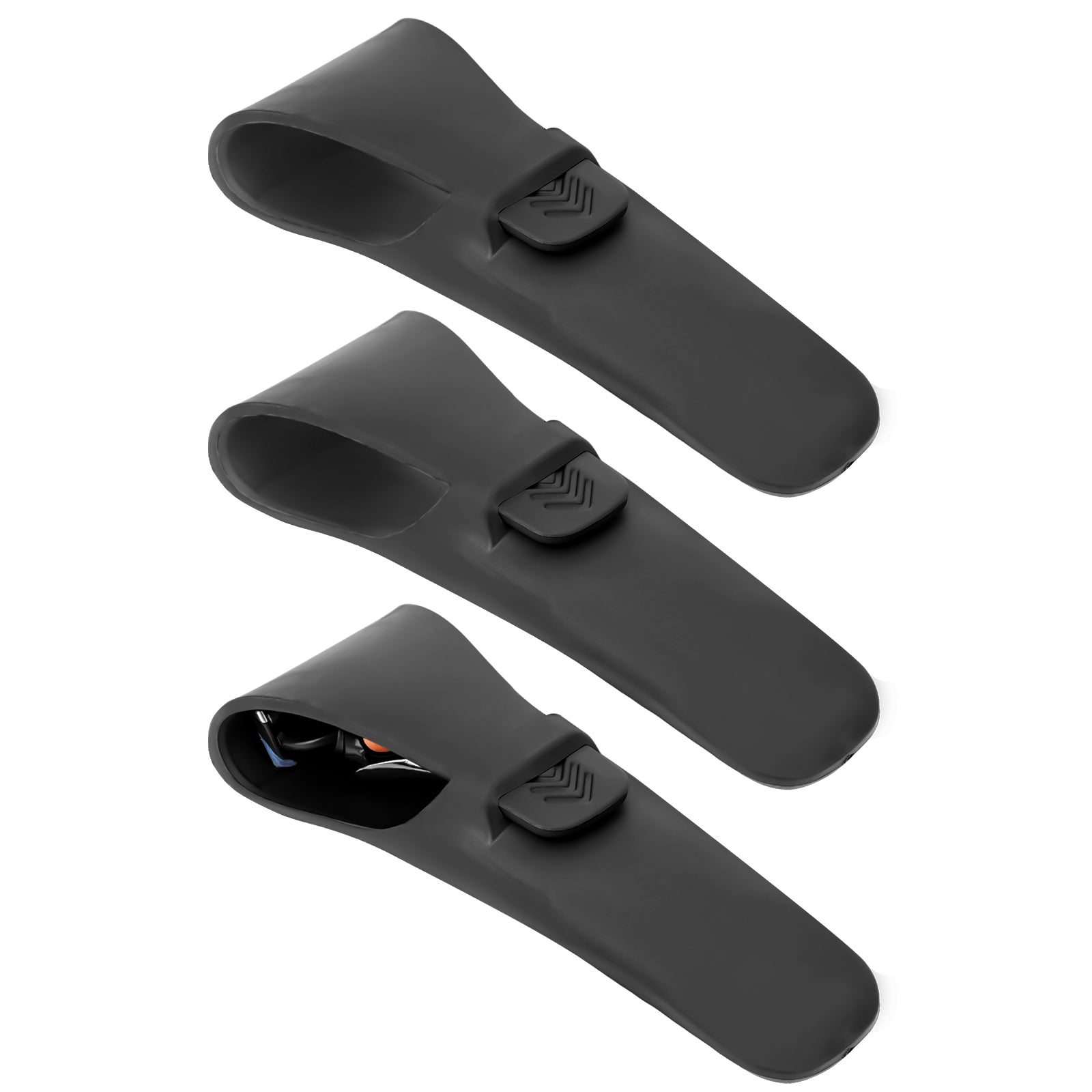 Linkidea 3 Pack Razor Travel Case for Men, Portable Razor Holder, Protective Shaving Razor Cover Compatible with Gillette Fusion 5 ProGlide, Fusion 5 Power, Mach3, Harry's Razors (Black)