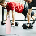 Linkidea 2 Pack Water Bottle Boot Compatible with 17oz ORIGINAL, BJPKPK, MIRA Cascade Cola Shaped Bottles, Silicone Bottle Bottom Sleeve Bumper Protector (Light Pink)