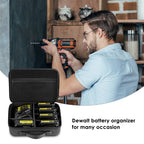 Linkidea Hard Battery Storage Box Compatible with 20 Max Battery Charge, DIY Batteries Storage Container Holder for 2.0/3.0/4.0/5.0/6.0-Ah Batteries, Charging Station