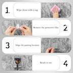 Linkidea 2 Pack Wall Mount Razor Holder for Shower, Self Adhesive Shaver Hooks, Round Stainless Steel Sticky Hanger Compatible with Venus Platinum, Fusion 5 Proshield, MK-23C (Silver)