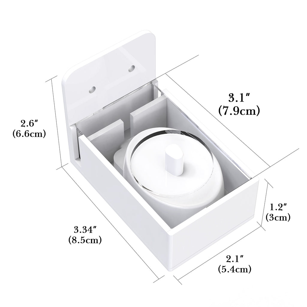Linkidea Wall Mount Electric Toothbrush Charger Holder, Self Adhesive Tooth Brush Stand for Bathroom, Powered Toothbrush Stand Compatible with Oral-B iO 3/5, Smart Pro (Oval Charger Only)