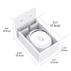 Linkidea Wall Mount Electric Toothbrush Charger Holder, Self Adhesive Tooth Brush Stand for Bathroom, Powered Toothbrush Stand Compatible with Oral-B iO 3/5, Smart Pro (Oval Charger Only)