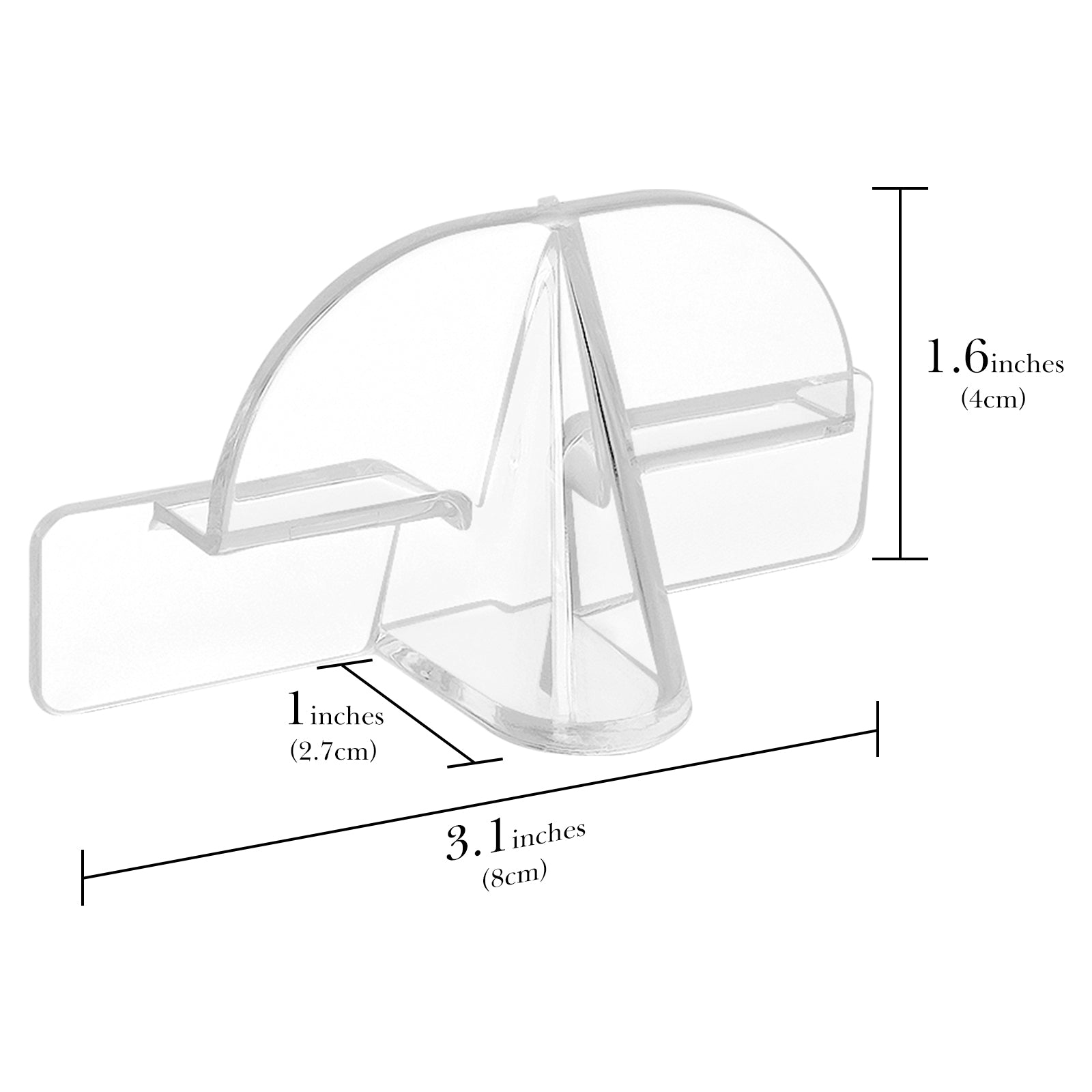 Sunglasses Organizer Storage 6 Pack, Wall Mount Clear Glasses Sunglasses Holder, Acrylic Sun Glasses Storage Organizer Compatible with Gucci GG0422S Ray Ban RB3025 RB3026 RB3016