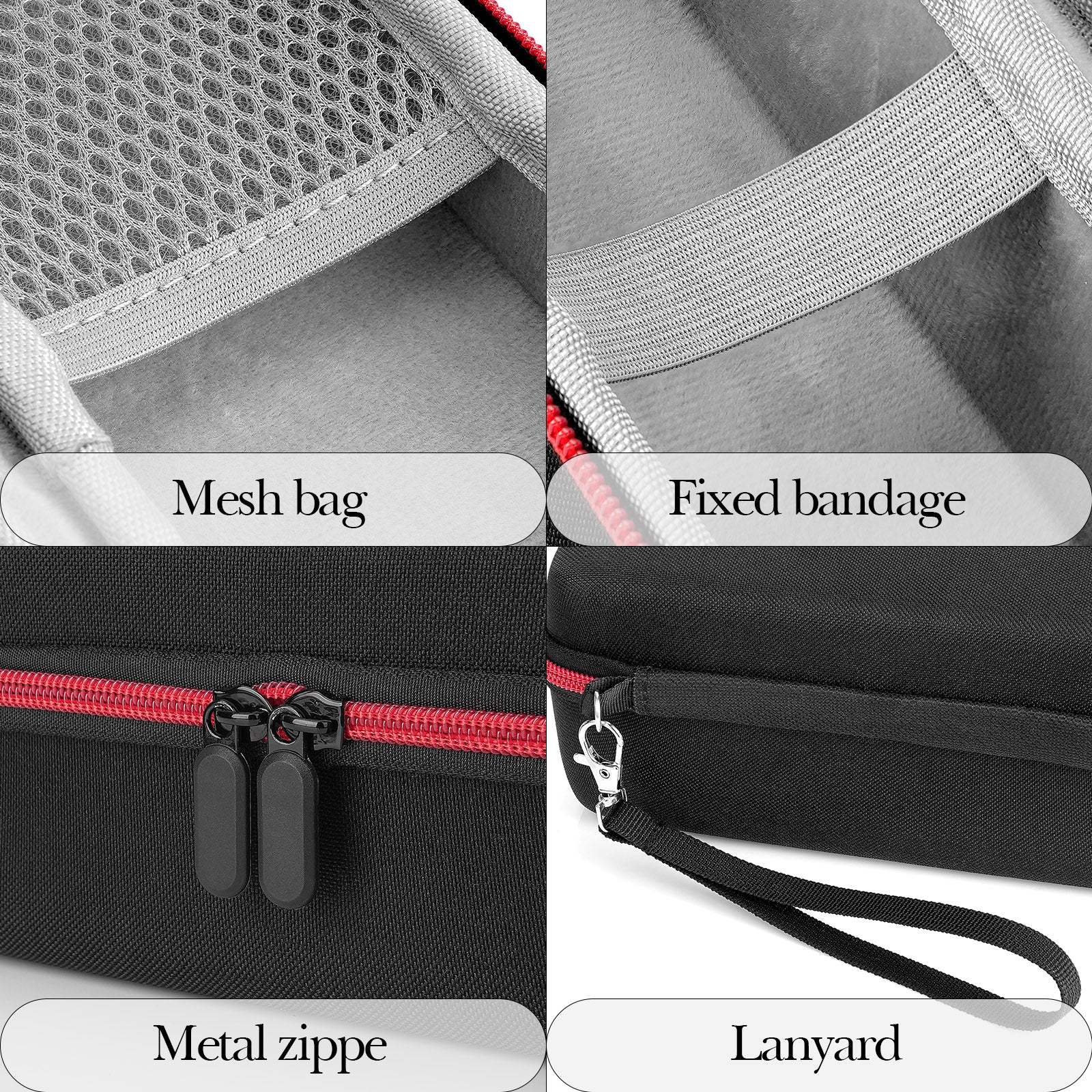 Linkidea Generic Hard Shell Travel Case for Electric Shavers, Storage Bag Compatible with Philips Norelco 2400 Series, Shaving Accessories Organizer for Daily Use (Black)