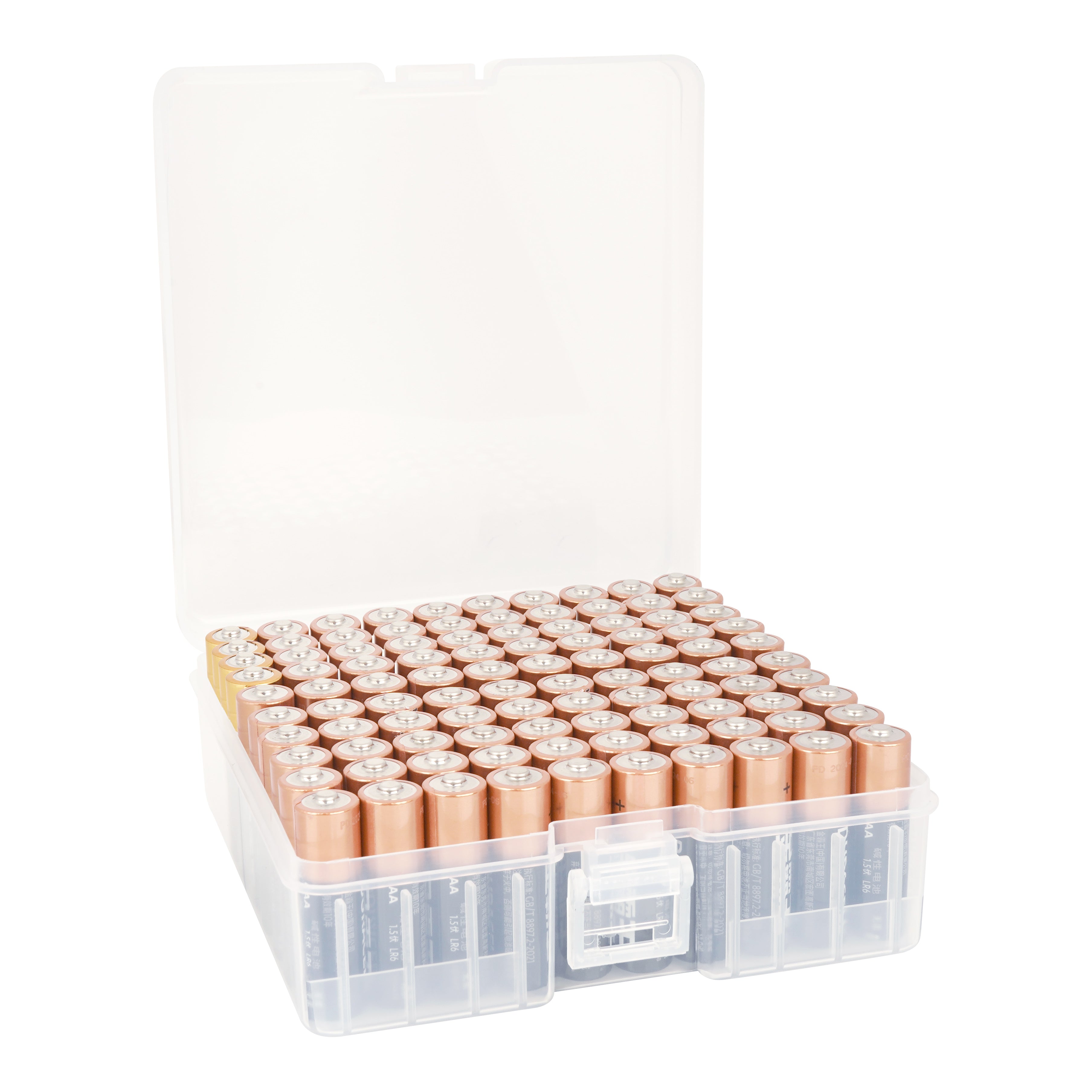 Linkidea Battery Organizer Storage Case, Battery Box Holds Batteries for 100 AA, Large Capacity and Portable Battery Caddy