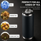 Linkidea 304 Stainless Steel Tea Strainer Compatible with YETI Rambler Bottle 18oz/26oz/36oz/46oz/64oz Chug and MagDock Caps, Ice Strainer Filter Blocker Fruit Stopper, 2 Pack