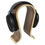 Linkidea Wooden Headphone Stand, Omega Headset Holder Desk Display Hanger for Over-Ear Gaming Headphones Compatible with Audio-Technica, Bose, AKG, Sennheiser, Beats, Sony