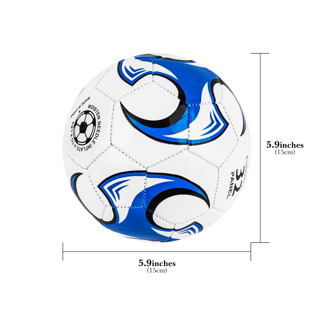 Linkidea Size 2 Soccer Ball for Skill Training, Mini Practice Football for Ball Control, Dribbling and Casual Play (Blue)