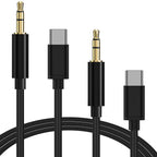 Linkidea Audio Cable for Car Stereo, Speaker, Headphone, iPhone 17/16/15 Pro Max, Samsung Galaxy S25/S24/S23/S22, Pixel 9/8, Durable Type-C to 3.5mm Jack Adapter (3.3 ft / 1 m 2 Pack)