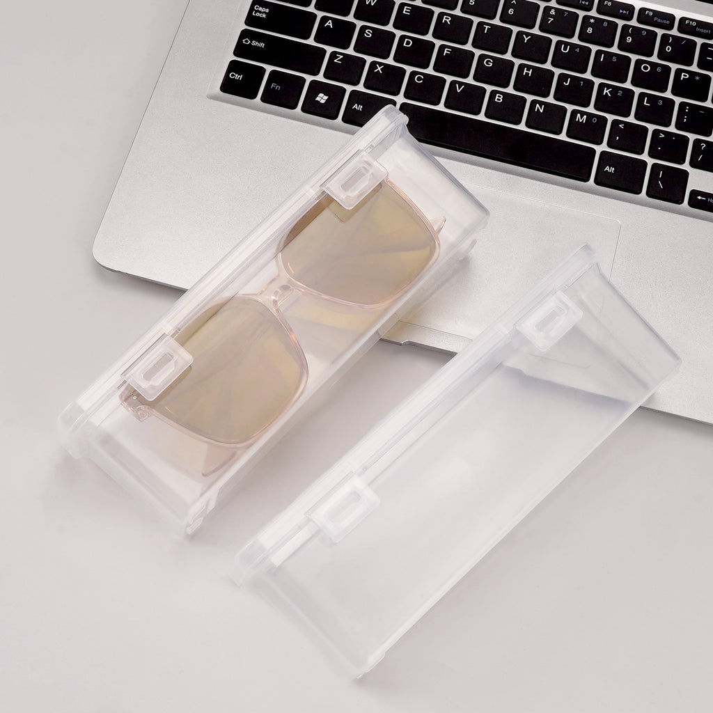 Sunglasses Organizer for Extra Large Sunglasses, 2 Pack Clear Glasses Holder Sunglass Display Case, Sun Glasses Storage Compatible with Gucci GG0225S GG0876S GG1241S Balenciaga BB0201S