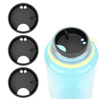 Linkidea 4 Pack Water Bottle Silicone Splashguard Compatible with Nalgene Sustain Wide Mouth 32oz, Anti-Spill Splash Guard for Wide-Necked Bottles with 53mm Opening, Waterbottle Easy Sipper