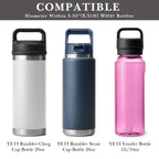 Linkidea Water Bottle Carrier with Strap Compatible with YETI Rambler Bottle 26oz/36oz, Waterbottle Sling Bag Holder with Shoulder Strap, Black