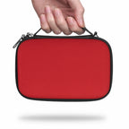 Linkidea Handheld Game Console Carrying Case, Protective Travel Retro Mini Game Storage Bag for Charging Cable, Earplugs, Batteries and Accessories (Red)