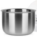 Linkidea 316 Stainless Steel Replacement Inner Pot Compatible with Tiger JBV-A18U, JBV-S18U, JAX-T18U-K 10 Cup Rice Cooker, No Coating, Dishwasher Safe