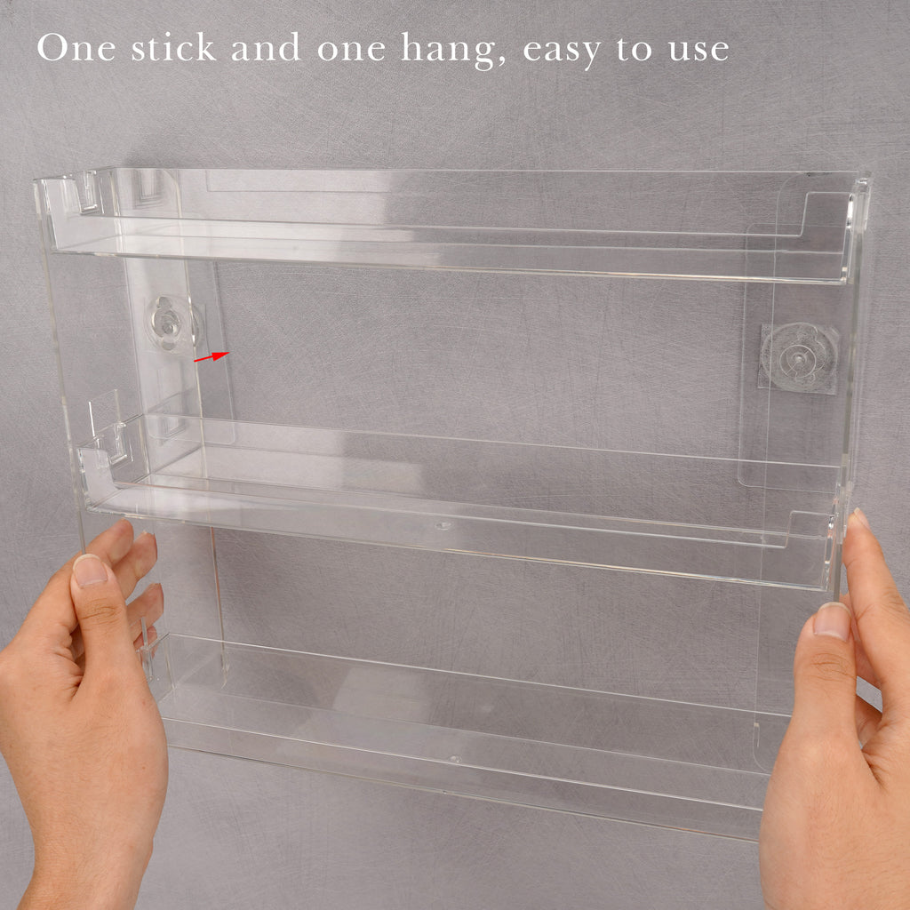 Extra Large Sunglasses Organizer Storage, Wall Mount 3-Layer Splicing Spectacle Holder, Eyewear Display Rack Compatible with Persol PO3352S/PO3328S RayBan RBS0101S/RB8097/RB8089