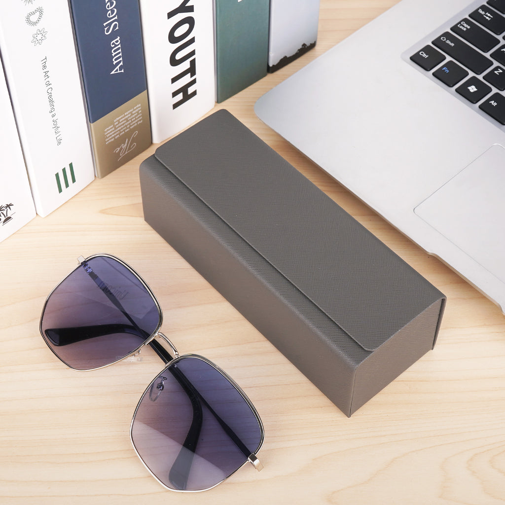 Extra Large Hard Shell Sunglasses Case, Oversized Sun Glasses Storage Organizer Compatible with DIOR Diorbay S1U Prada PR 59WS PR 63XS Gucci GG0595S GG0422S Prada PR 56YS (XXL/Grey)